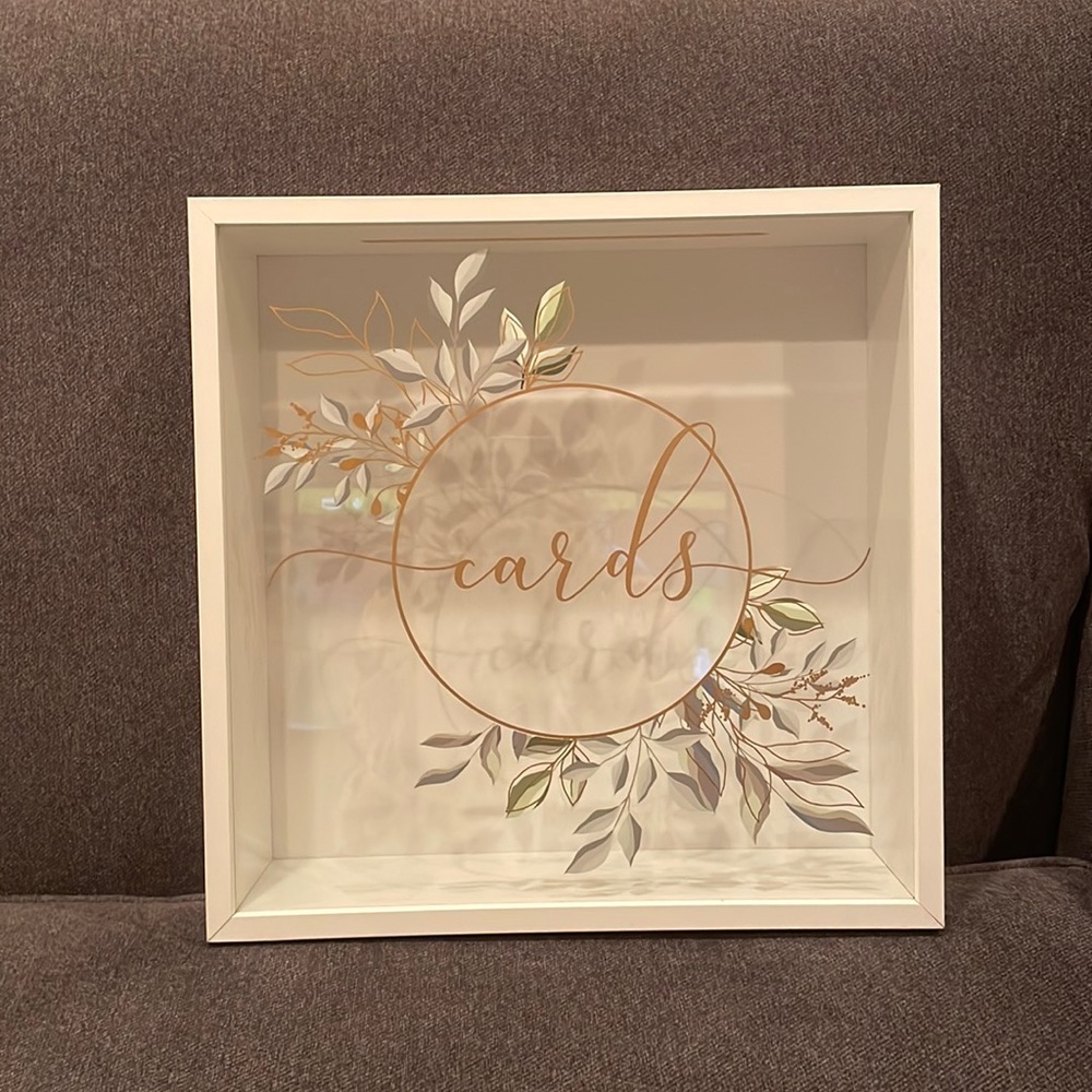 Cardbox for wedding or showers